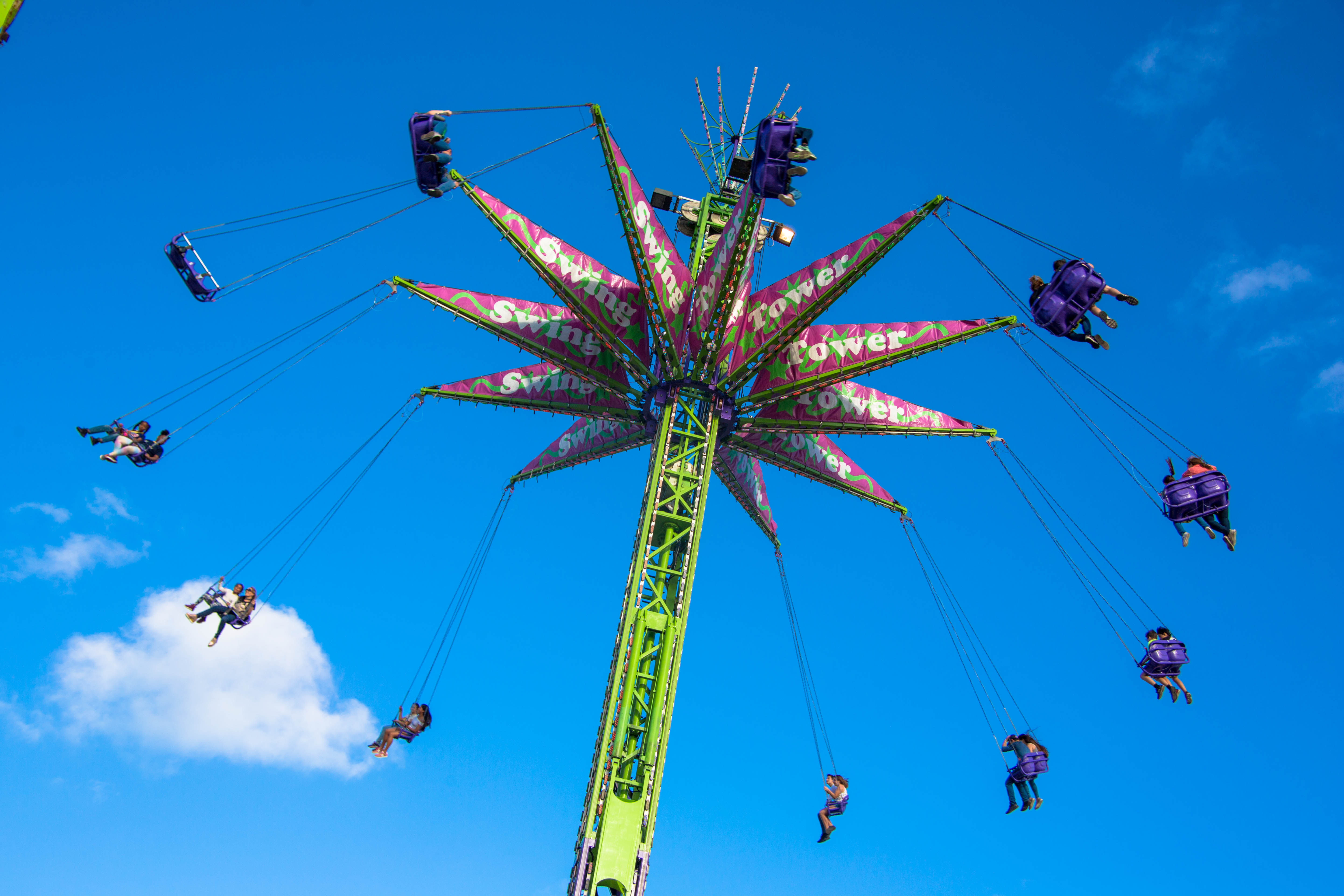 RENT A SWING TOWER. WE HAVE MANY SPECTACULAR RIDE TO CHOOSE FROM